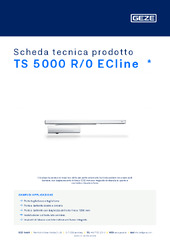 TS 5000 R/0 ECline  * Scheda tecnica prodotto IT