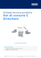 Set di console C Slimchain Scheda tecnica prodotto IT