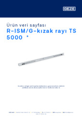 R-ISM/G-kızak rayı TS 5000  * Ürün veri sayfası TR