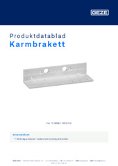 Karmbrakett Produktdatablad NB