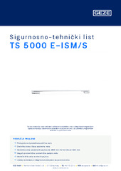 TS 5000 E-ISM/S Sigurnosno-tehnički list HR