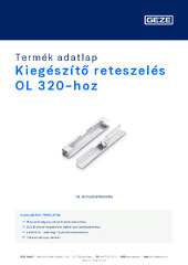 Kiegészítő reteszelés OL 320-hoz Termék adatlap HU