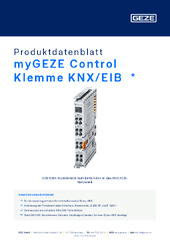 myGEZE Control Klemme KNX/EIB  * Produktdatenblatt DE