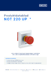 NOT 220 UP  * Produktdatablad DA