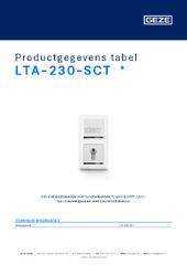 LTA-230-SCT  * Productgegevens tabel NL