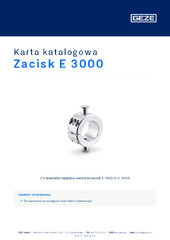 Zacisk E 3000 Karta katalogowa PL