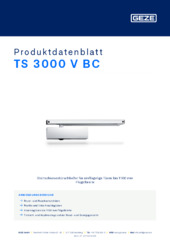 TS 3000 V BC Produktdatenblatt DE