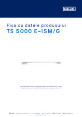 TS 5000 E-ISM/G Fișa cu datele produsului RO