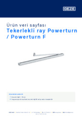 Tekerlekli ray Powerturn / Powerturn F Ürün veri sayfası TR