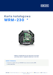 WRM-230  * Karta katalogowa PL
