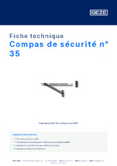 Compas de sécurité n° 35 Fiche technique FR