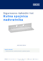 Kutna spojnica nadvratnika Sigurnosno-tehnički list HR