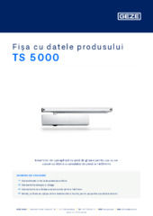 TS 5000 Fișa cu datele produsului RO