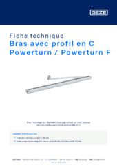 Bras avec profil en C Powerturn / Powerturn F Fiche technique FR
