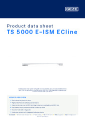 TS 5000 E-ISM ECline Product data sheet EN
