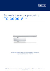 TS 3000 V  * Scheda tecnica prodotto IT