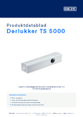 Dørlukker TS 5000 Produktdatablad DA