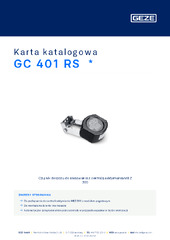 GC 401 RS  * Karta katalogowa PL