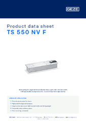 TS 550 NV F Product data sheet EN