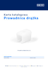Prowadnica drążka Karta katalogowa PL