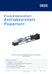 Antriebseinheit Powerturn Produktdatenblatt DE