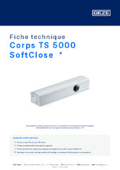 Corps TS 5000 SoftClose  * Fiche technique FR