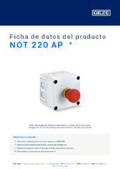 NOT 220 AP  * Ficha de datos del producto ES