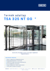 TSA 325 NT GG  * Termék adatlap HU