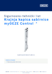 Krajnja kapica sabirnice myGEZE Control  * Sigurnosno-tehnički list HR