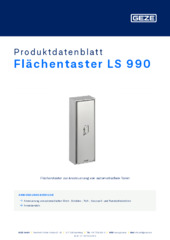 Flächentaster LS 990 Produktdatenblatt DE
