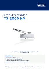 TS 2000 NV Produktdatablad NB