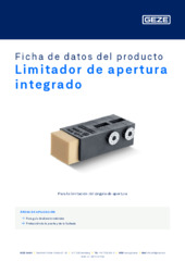 Limitador de apertura integrado Ficha de datos del producto ES