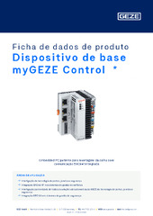 Dispositivo de base myGEZE Control  * Ficha de dados de produto PT
