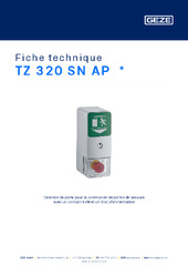 TZ 320 SN AP  * Fiche technique FR