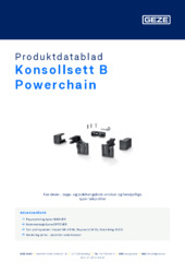 Konsollsett B Powerchain Produktdatablad NB