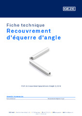 Recouvrement d'équerre d'angle Fiche technique FR