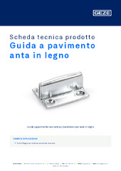 Guida a pavimento anta in legno Scheda tecnica prodotto IT