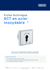 SCT en acier inoxydable  * Fiche technique FR
