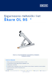 Škare OL 95  * Sigurnosno-tehnički list HR