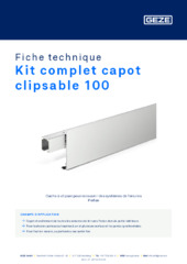 Kit complet capot clipsable 100 Fiche technique FR