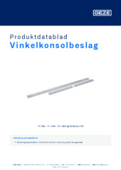 Vinkelkonsolbeslag Produktdatablad DA