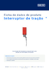 Interruptor de tração  * Ficha de dados de produto PT
