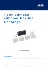 Zubehör flexible Gestänge Produktdatenblatt DE