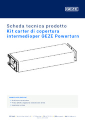 Kit carter di copertura intermedioper GEZE Powerturn Scheda tecnica prodotto IT