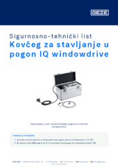 Kovčeg za stavljanje u pogon IQ windowdrive Sigurnosno-tehnički list HR