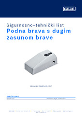 Podna brava s dugim zasunom brave Sigurnosno-tehnički list HR