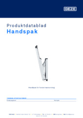 Handhebel OL 90 N Produktdatablad SV