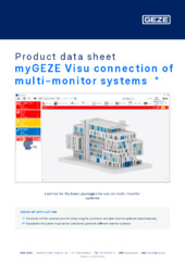 myGEZE Visu connection of multi-monitor systems  * Product data sheet EN