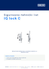 IQ lock C Sigurnosno-tehnički list HR