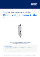 Protukutija puno krilo  * Sigurnosno-tehnički list HR
